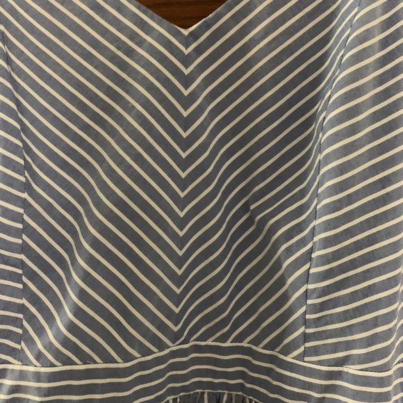 Loft Blue and white striped maxi dress - Picture 2 of 4